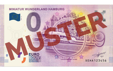 0 Euro Schein Hamburg XEMW 2020-1 Souvenir Null € Banknote 