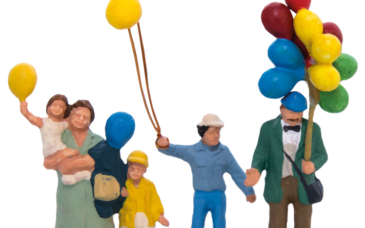 Preiser Gruppe Luftballons Party Feier