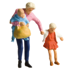 Preiser Mutter Kinder