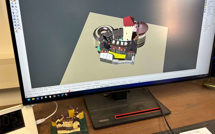 3 D Modell Liechtenstein Schloss Vaduz