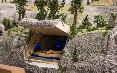 Amerika Tanne Anlage Klappe 2 Knopfdruckaktion