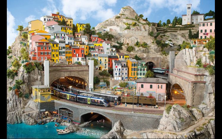 Italien Riomaggiore Haeuser