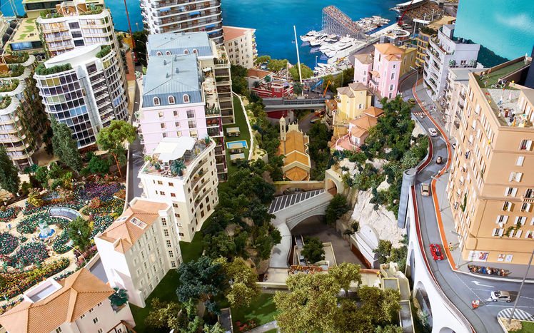 Monaco montecarlo bahnhof schlucht