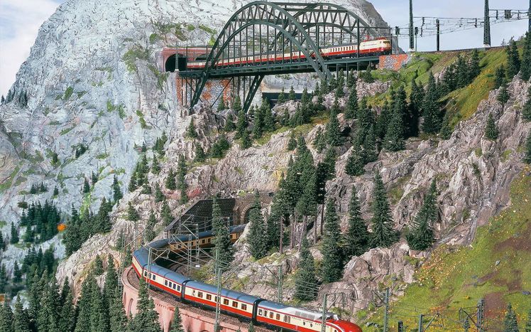 Oesterreich Alpen Schauertalbruecke Tee