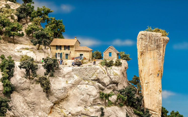 Provence berge klettern fels