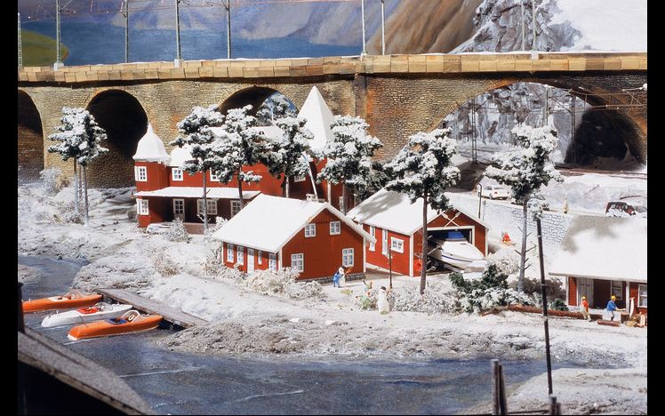 Skandinavien Rote Haeuser