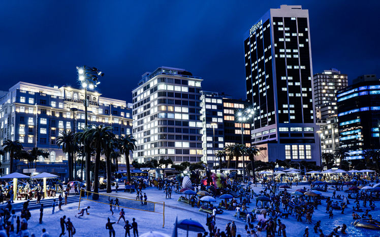 Suedamerika rio copacabana nacht 1