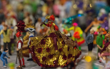 Italien Venedig Karneval Mann Pferd